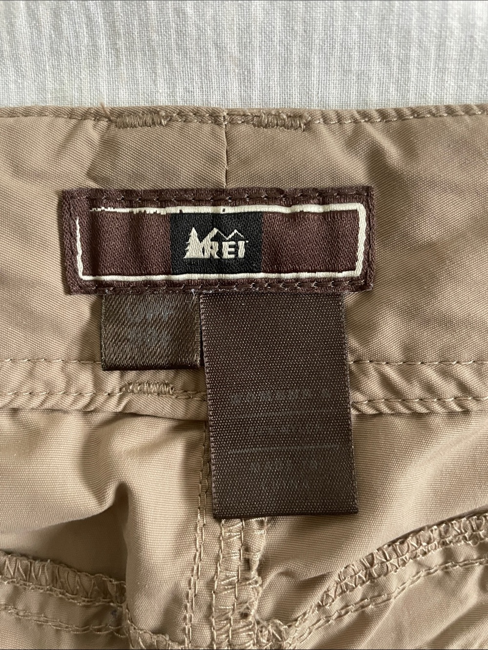 REI Khaki Cargo Shorts with Utility Pockets - Picture 2 of 6